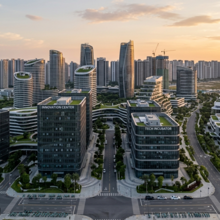 A $100 billion “ghost city” became a home for tech entrepreneurs, but the experiment lasted less than two years after it began