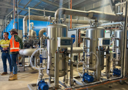 Australia switched on a $7.8 million wastewater plant that can process 700 megalitres a year; its inventor says it breaks down stubborn pollutants 16 times more efficiently