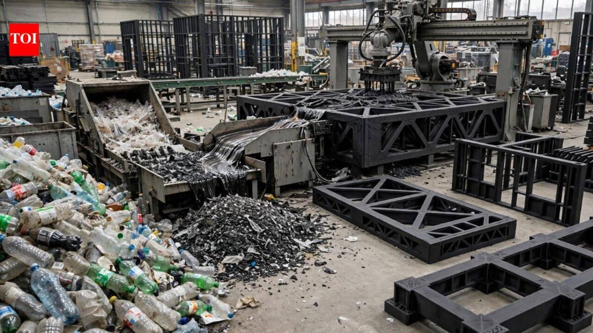 MIT scientists developed a way to turn discarded plastic into strong building materials, with recycled composites already used in a 40-foot bridge