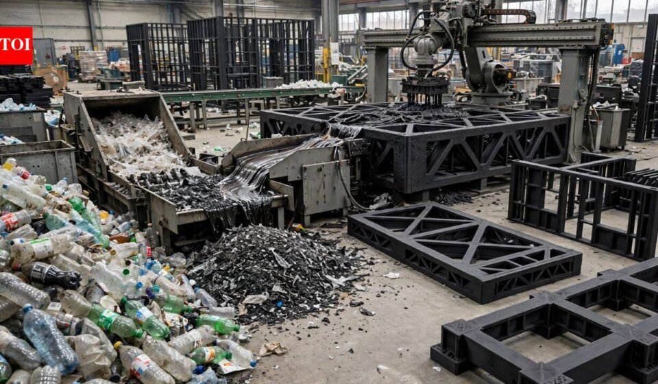 MIT scientists developed a way to turn discarded plastic into strong building materials, with recycled composites already used in a 40-foot bridge