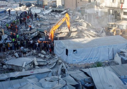 10 dead, dozens missing after war-damaged apartment block collapses in Gaza
