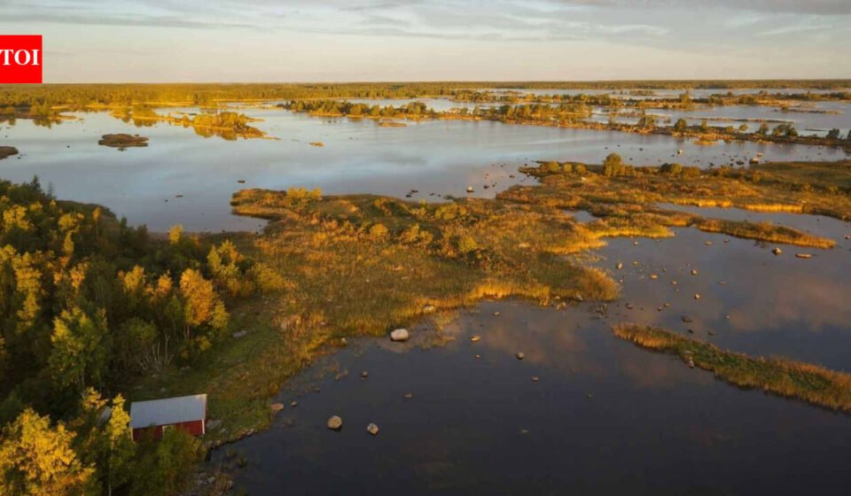 Finland's coast is still rising after the Ice Age; around the Gulf of Bothnia, 1,730 acres emerge each year, but waterfront owners may not own the new land