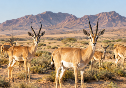 Saudi Arabia released 313 desert gazelles; 20 years later, both species had established in a vast protected desert