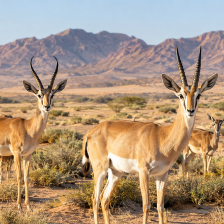 Saudi Arabia released 313 desert gazelles; 20 years later, both species had established in a vast protected desert
