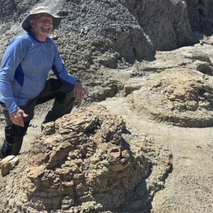 High school teacher searching for fossils discovers four footprints later confirmed as first reported T. rex trackway, dating back 66.5 million years