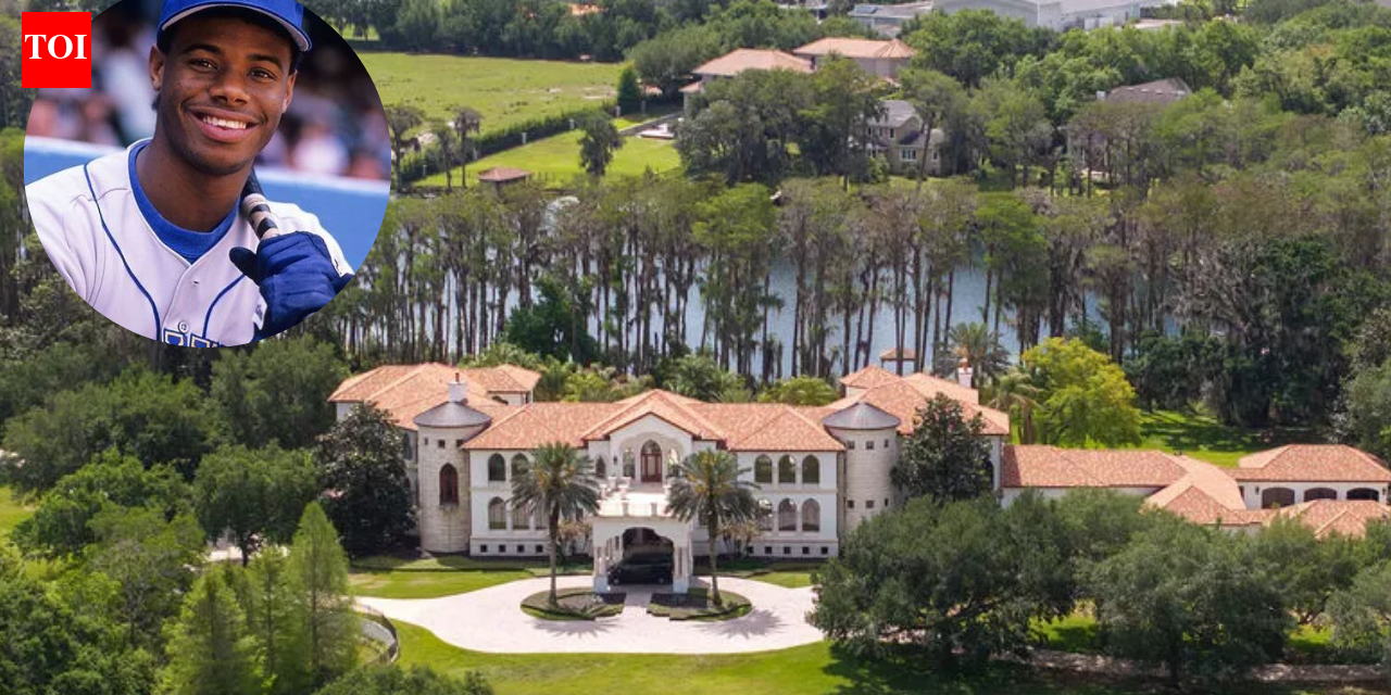 In 2004, Ken Griffey Jr. paid $2.575 million for 11.58 lakefront acres near Orlando; four years later he completed a 22,108-sq-ft custom mansion, and the estate is now listed for $27 million