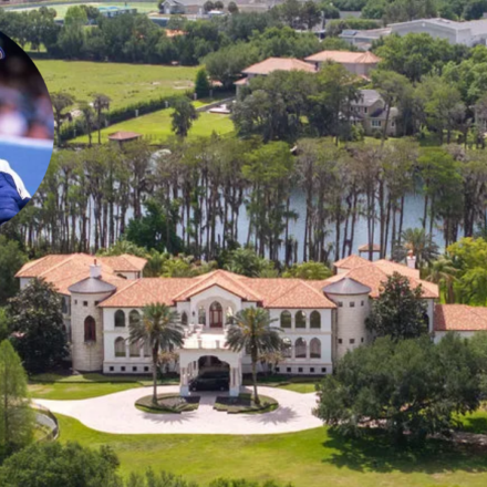 In 2004, Ken Griffey Jr. paid $2.575 million for 11.58 lakefront acres near Orlando; four years later he completed a 22,108-sq-ft custom mansion, and the estate is now listed for $27 million