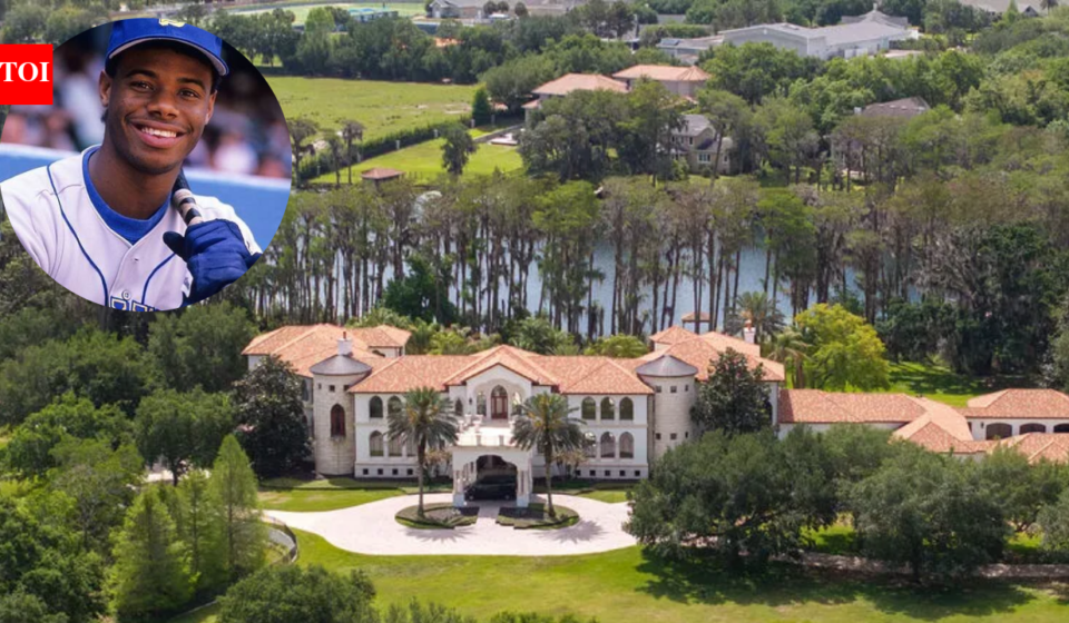 In 2004, Ken Griffey Jr. paid $2.575 million for 11.58 lakefront acres near Orlando; four years later he completed a 22,108-sq-ft custom mansion, and the estate is now listed for $27 million