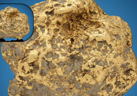 In 1998, Alaska miner Barry Clay was pushing dirt with a bulldozer near Ruby when he uncovered a 294.1-ounce gold nugget; 23 years later, the state's largest recorded nugget sold for $750,000