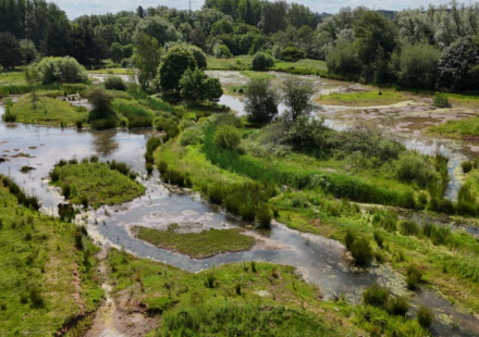 In 2017, a 64-acre golf course built for workers at England’s Rugeley Power Station closed; nine years later, work is turning it into wetlands, meadows and ponds with a 1.5km public trail