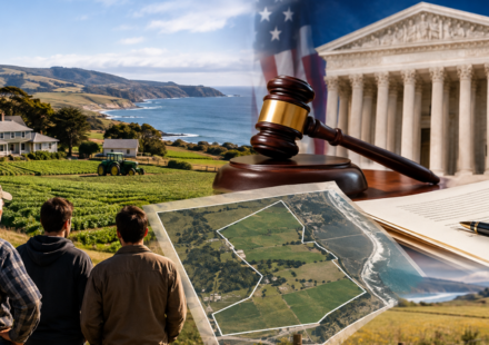 In 2017, a California farming family began fighting a rule tying a second home on 267 acres to future commercial farming; nine years later, the US Supreme Court declined to hear the appeal