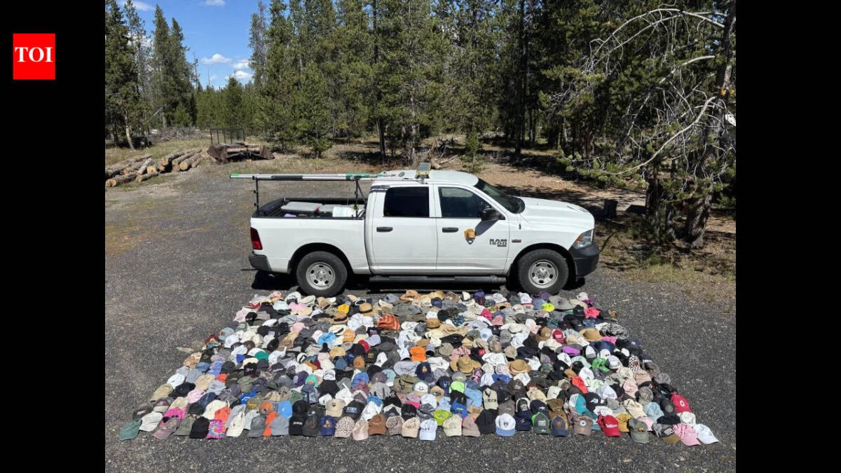 280 hats, 36 sunglasses: Record-breaking 20,00 pieces of trash haul from Yellowstone National Park this year so far