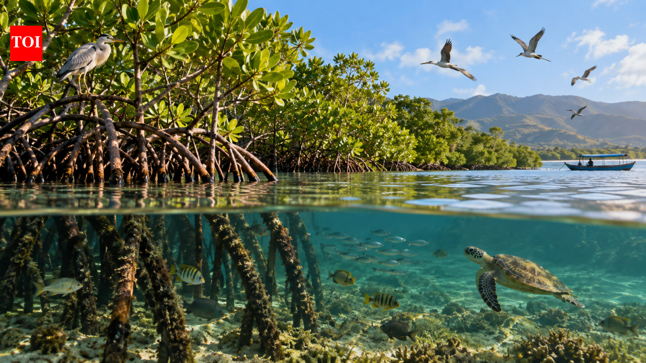 Indonesia replanted mangroves on Flores in 2013; 10 years later, restored forests supported 10 fauna species and stored up to 70 Mg CO2 per hectare