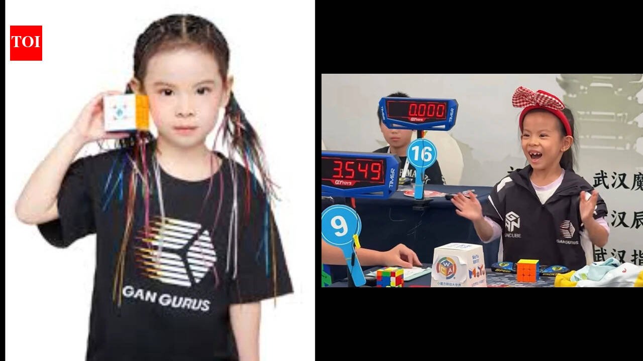 Meet Lian Yunzhi, 6-year-old Chinese girl who broke women’s Rubik’s Cube world record twice in 3 days; solved in 4.27 seconds