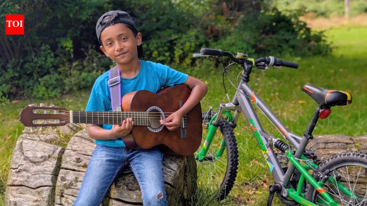 Meet Adrian Abraham, 9-year-old Indian-origin rock and metal guitarist aiming to set a world record by attempting the Grade 8 electric guitar exam