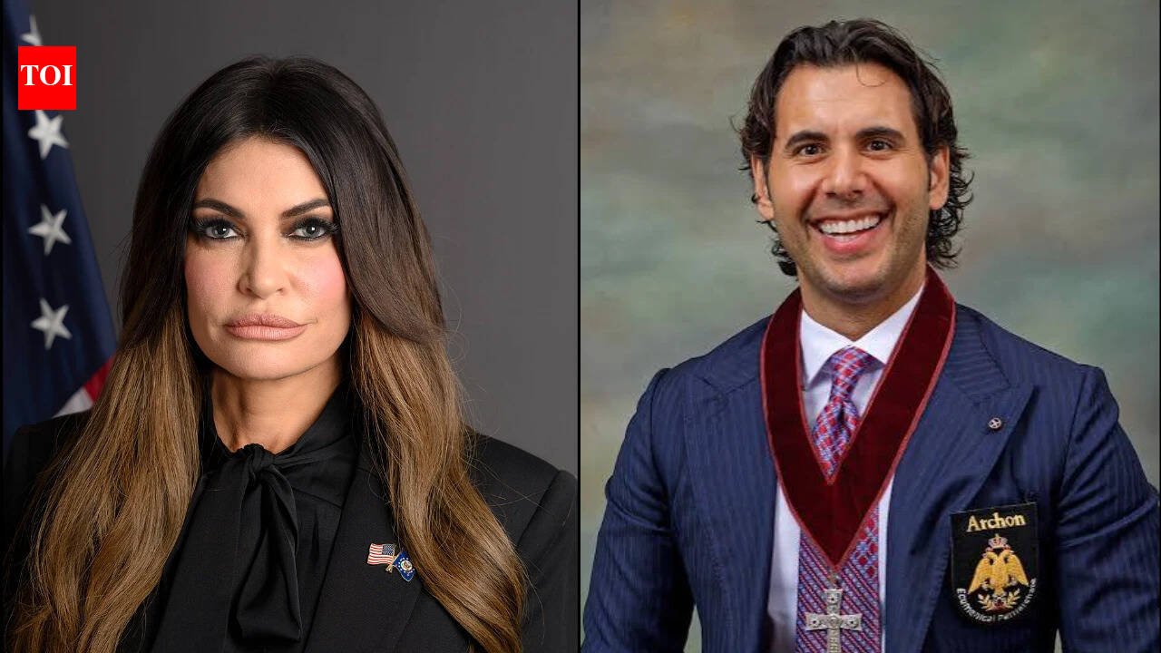 Who is Christos Marafatsos, the Greek-American businessman accompanying Kimberly Guilfoyle to key meetings?