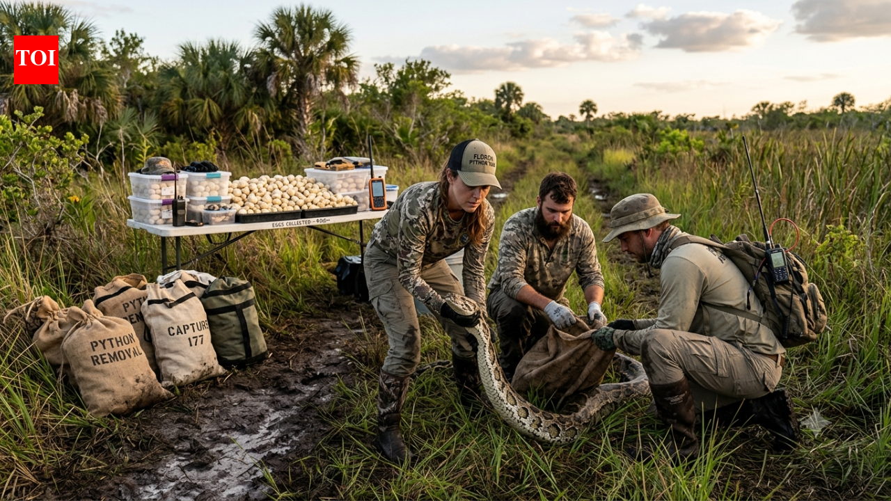 Florida’s python team followed 40 tagged male snakes and ended the season with 177 Burmese pythons removed and more than 4,100 eggs taken from the ecosystem