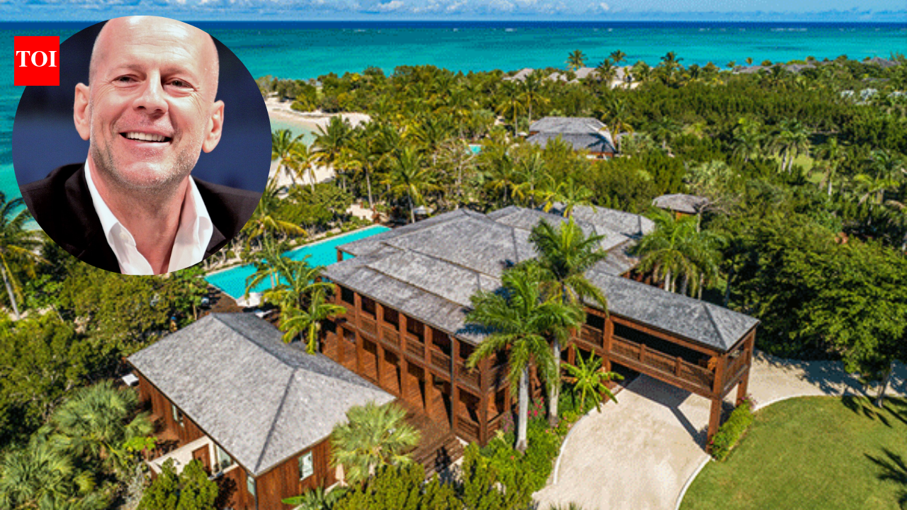 In 2000, Bruce Willis bought 7.3 acres on Parrot Cay; over four years he built three homes, four pools and a beachfront yoga pavilion before selling the Caribbean compound for $27 million in 2019