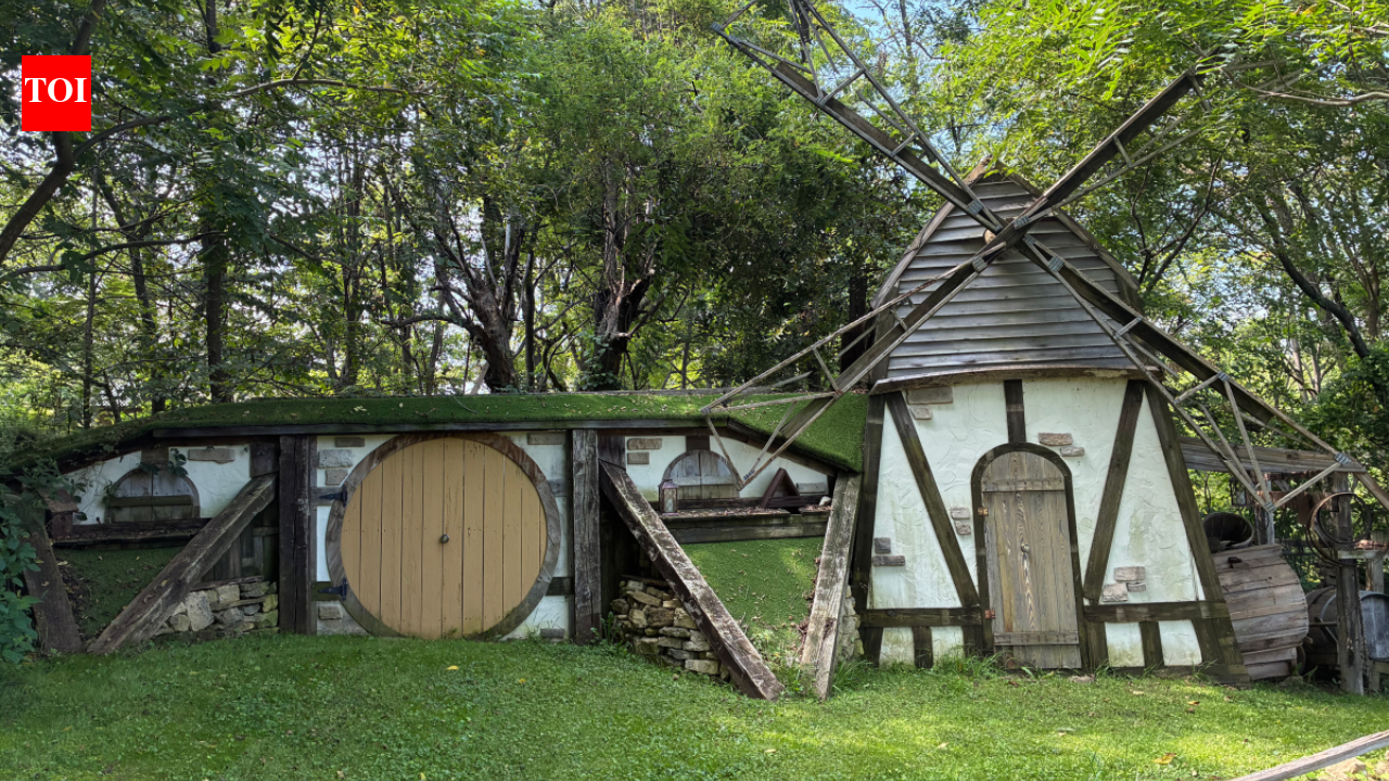 An Indiana man planned one Hobbit house; seven years later, he had built an 11-building fantasy village from recycled and secondhand materials