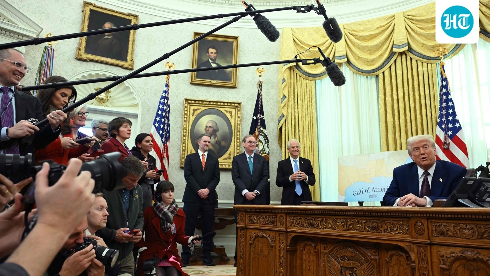 US President Donald Trump speaks in the Oval Office of the White House. (AFP)
