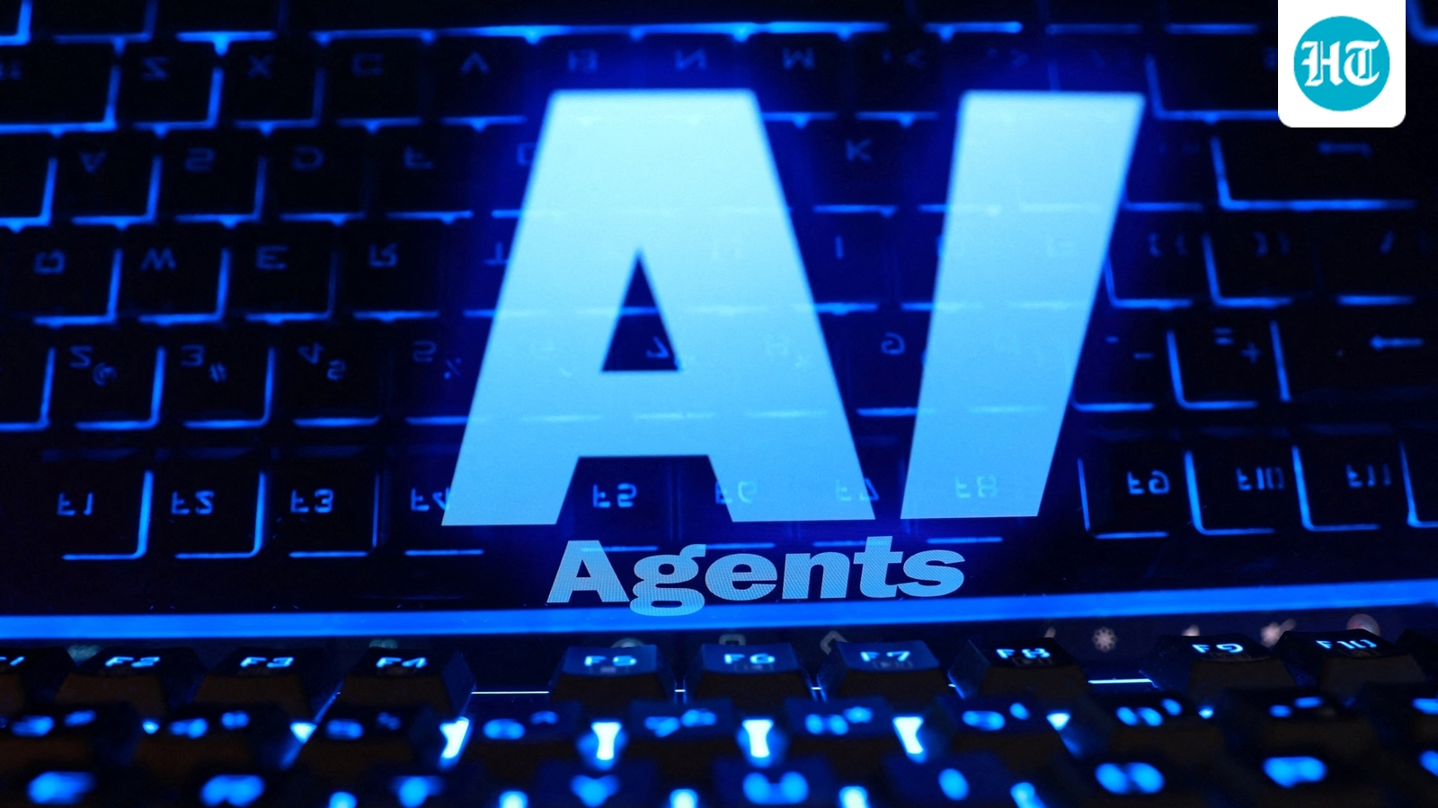 "AI Agents" words and a keyboard in this illustration taken October 19, 2026. (REUTERS)