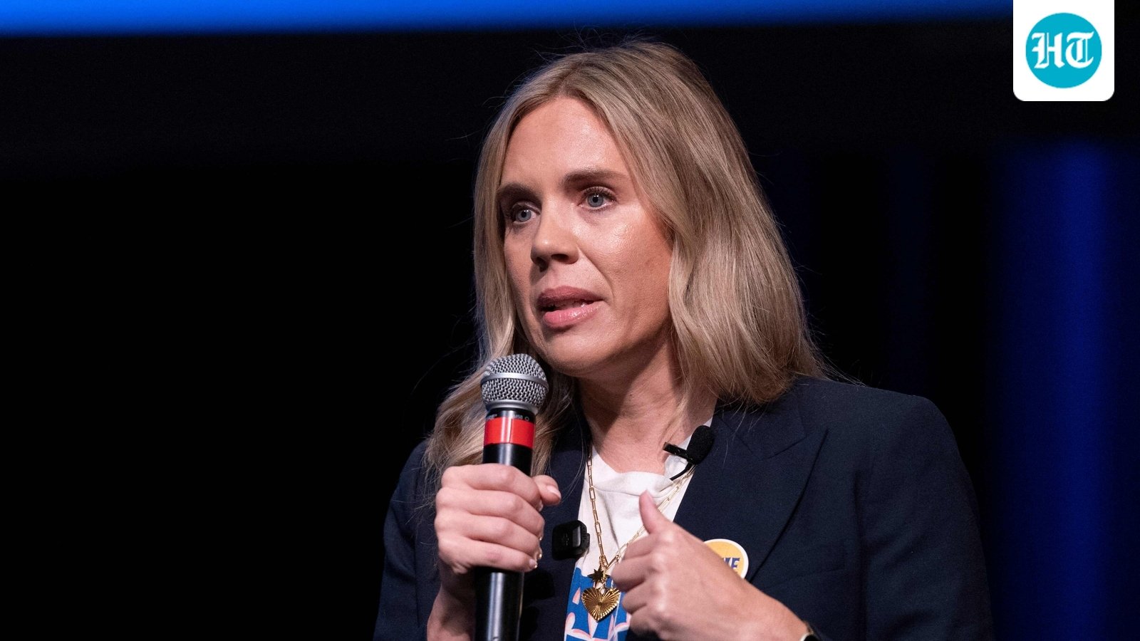 Democratic U.S. Senate candidate Dr. Annie Andrews speaks during the Spratt Issues Conference at the Francis Marion University Performing Arts Center on August 22. (Getty Images via AFP)