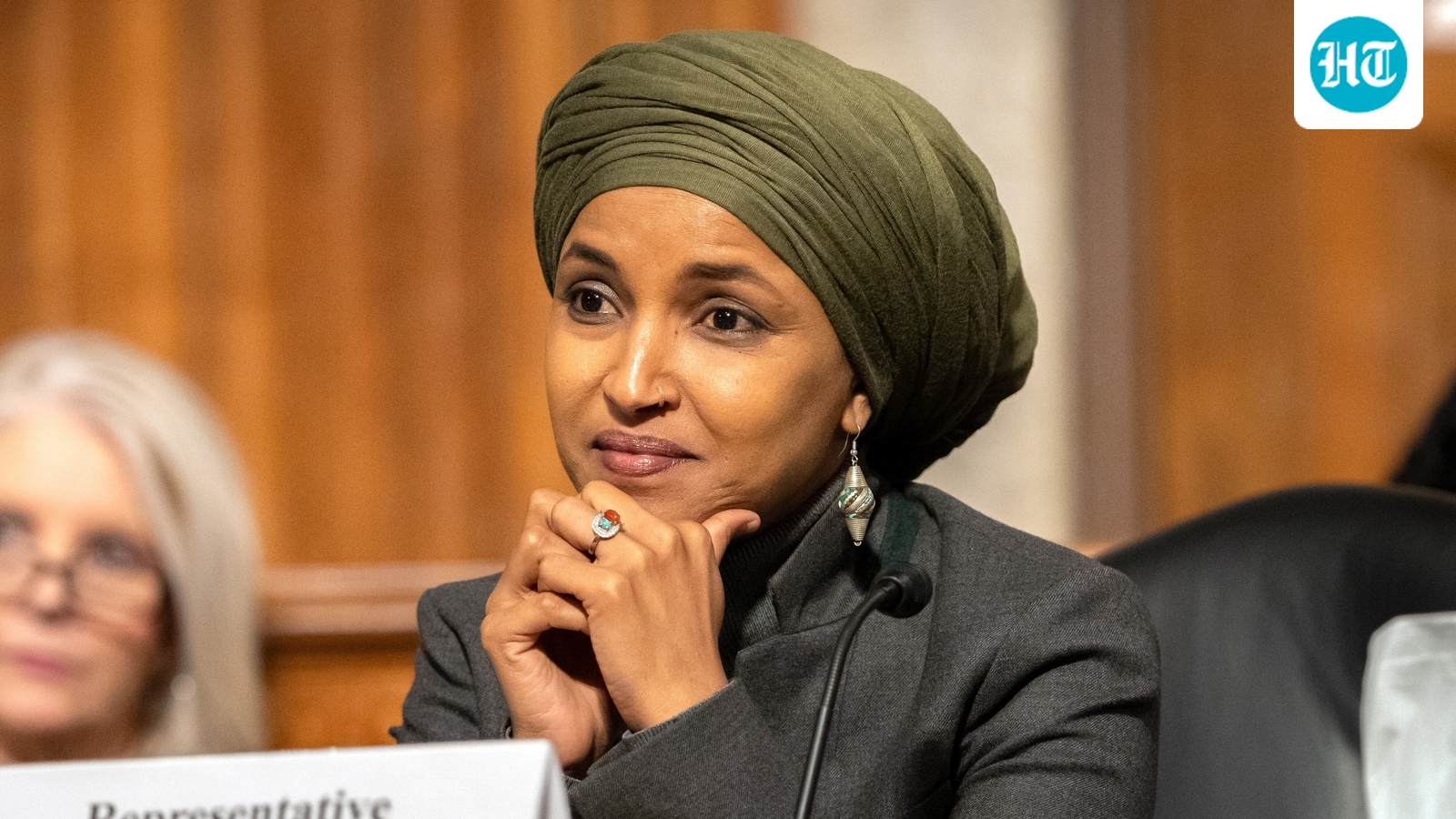 Ilhan Omar says 'not to my knowledge' when asked if she's related to ex-husband in first interview after DC raid (AP Photo/Mark Schiefelbein) (AP Photo/Mark Schiefelbein)