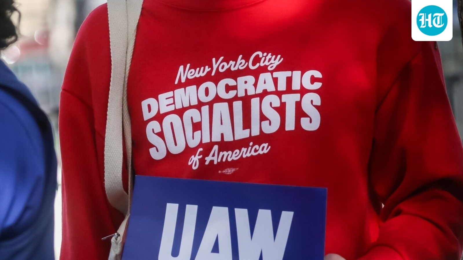 The Democratic Socialists of America announced a new organising campaign seeking a broad embargo on military shipments to Israel. Photographer: Michael Nagle/Bloomberg (Bloomberg)