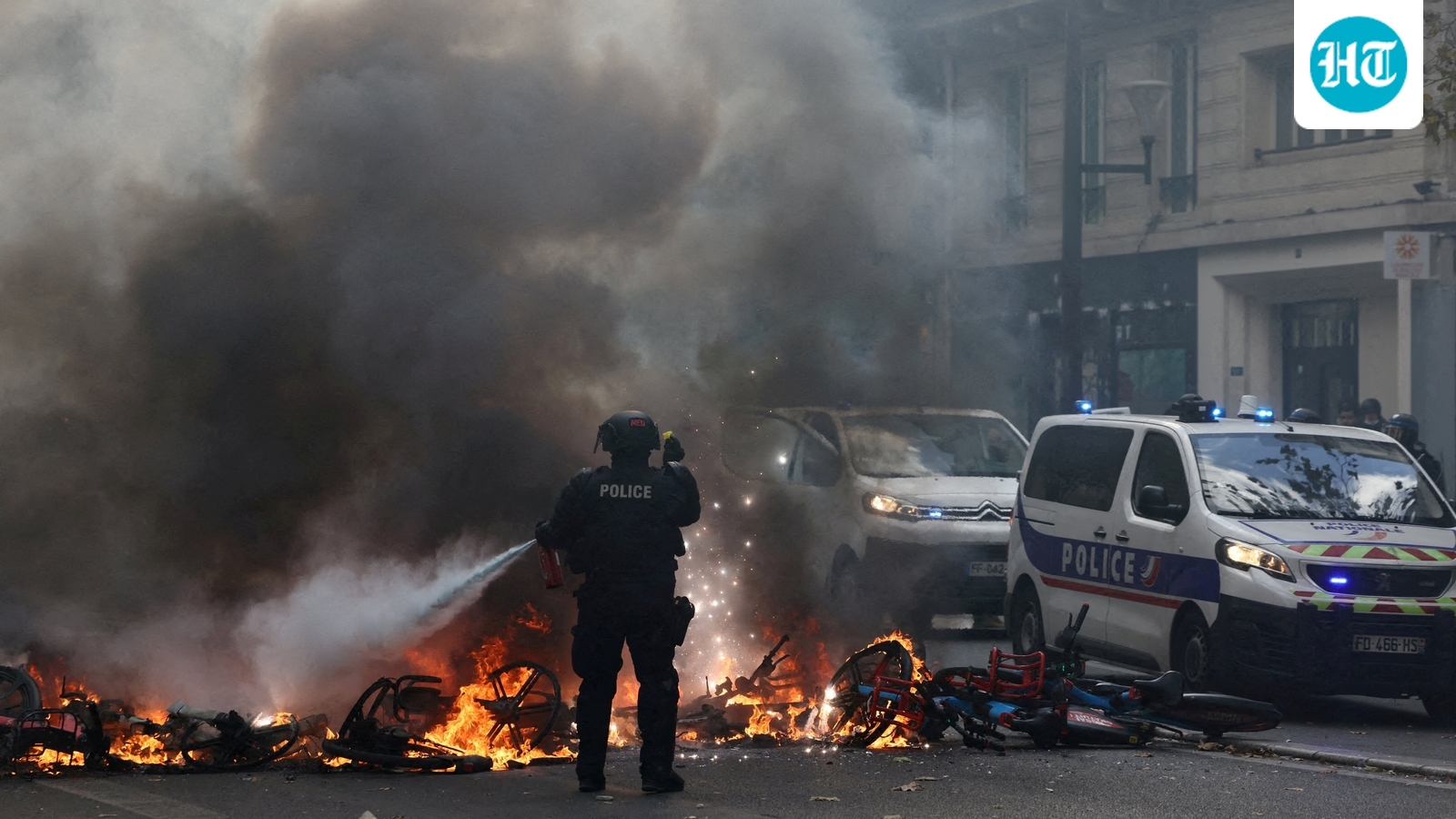 US warns Americans in Paris ahead of Steelers-Saints NFL game amid protests and rioting. (REUTERS)