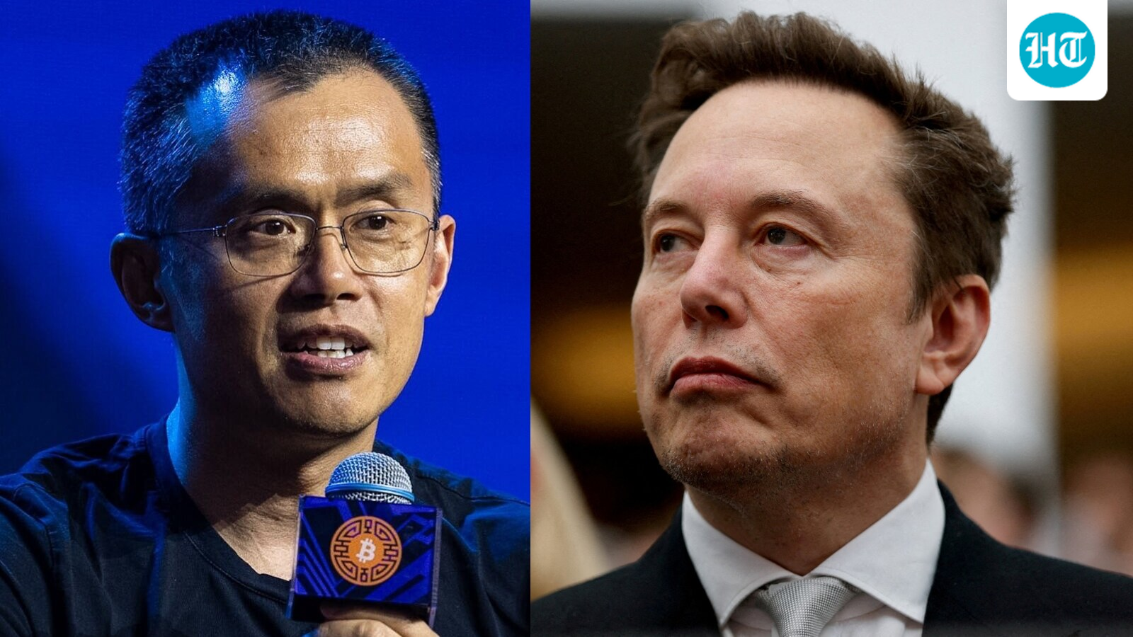 Elon Musk's jokes about Binance's $6.3 billion hack prompted Changpeng Zhao to ask him to stop trolling and show support. (Changpeng Zhao/Bloomberg-Elon Musk/Reuters)