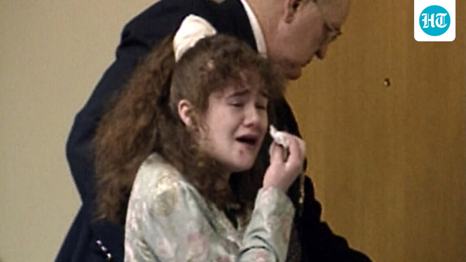 In this image from video provided by WBIR-TV, Christa Pike cries after being sentenced to death on March 30, 1996 in Knoxville, Tenn. (WBIR-TV via AP) (WBIR-TV via AP)