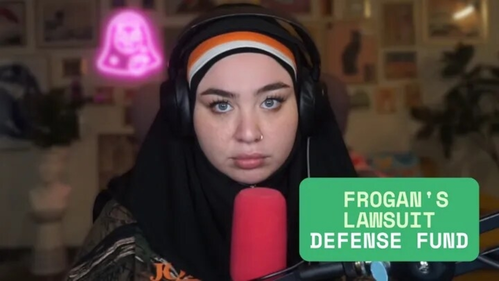 Frogan appealed for donations toward her legal bills after saying litigation brought by Ethan Klein had caused serious financial hardship. (GoFundMe)
