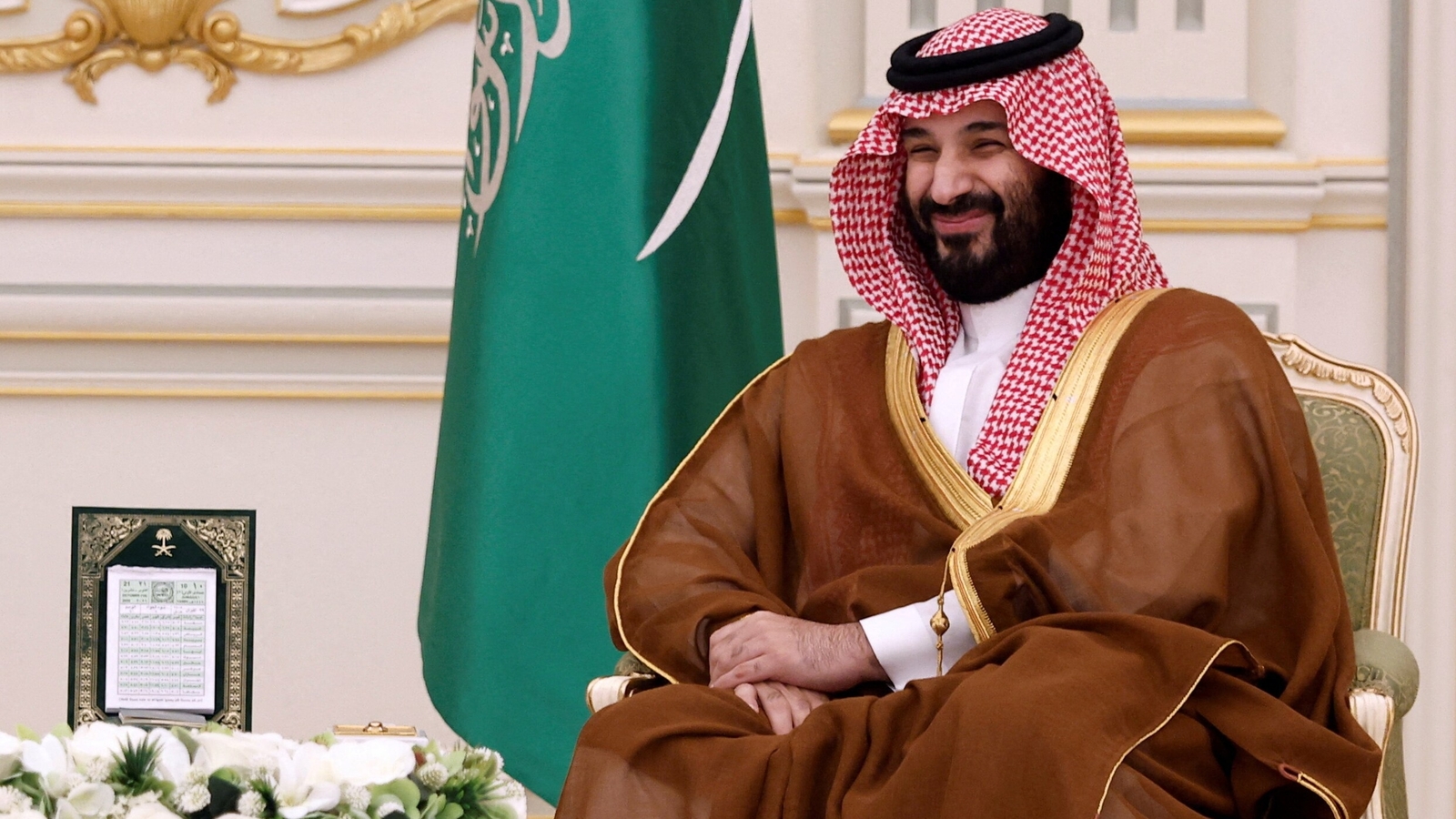 Saudi Crown Prince Mohammed Bin Salman at the Al Yamamah Palace in Riyadh, Saudi Arabia, October 21, 2026. (REUTERS)