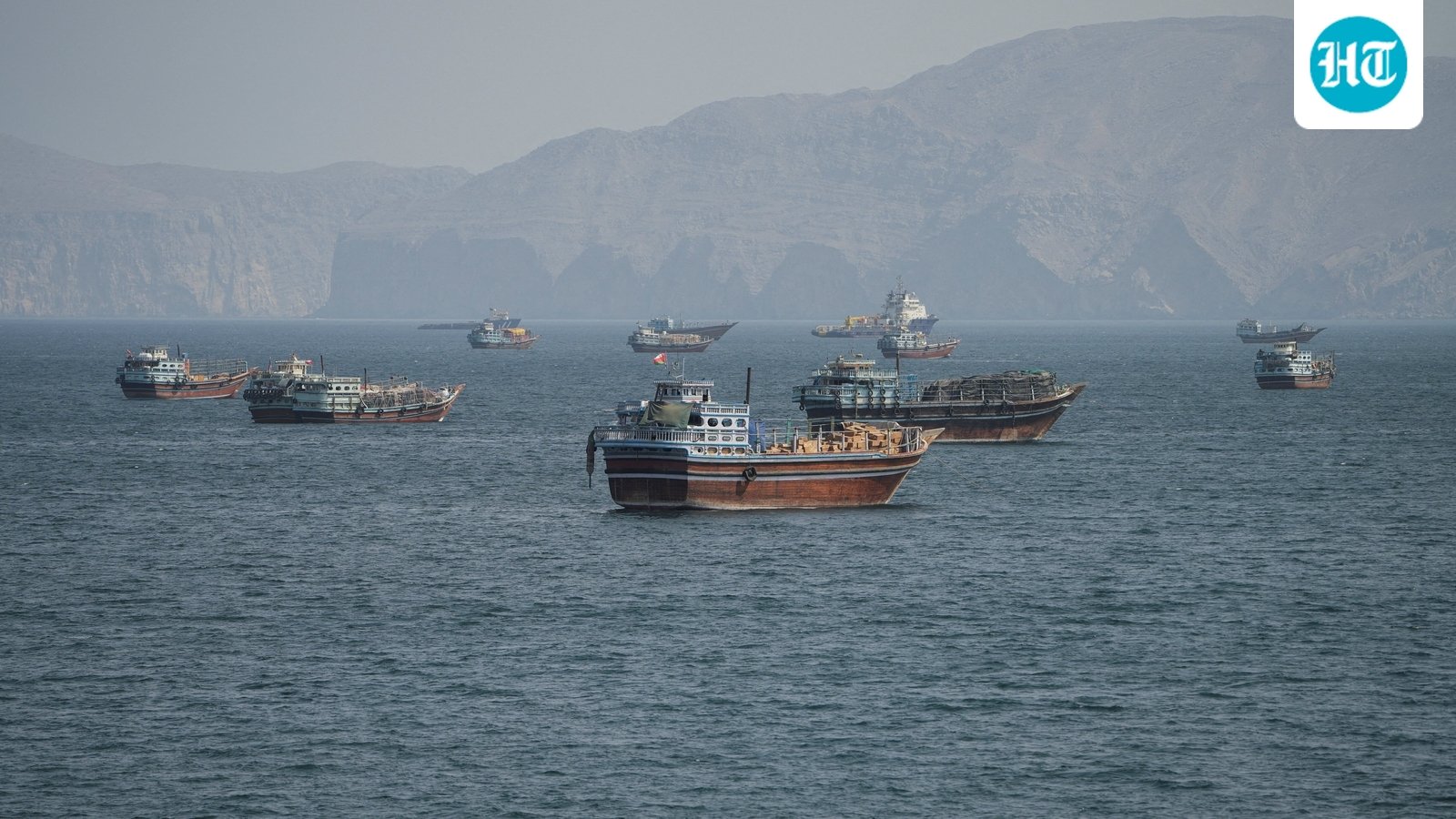 Vessels at the Strait of Hormuz, as seen from Musandam, Oman, October 2, 2026. (REUTERS)