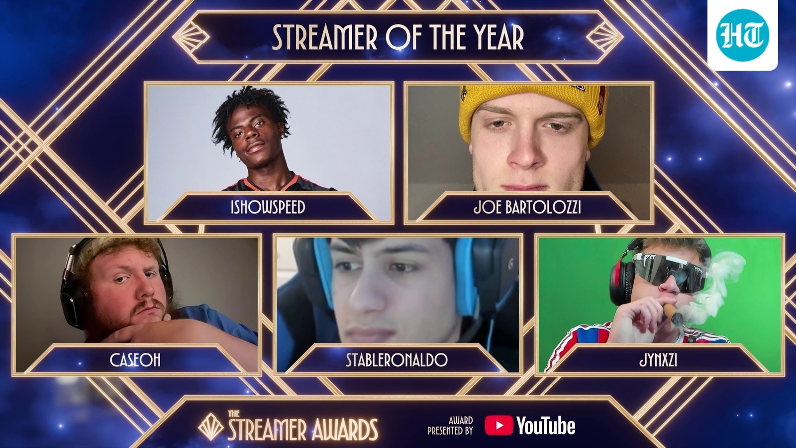 Five nominees for Streamer Of The Year 2026 were announced on Friday. (The Streamer Awards on X)