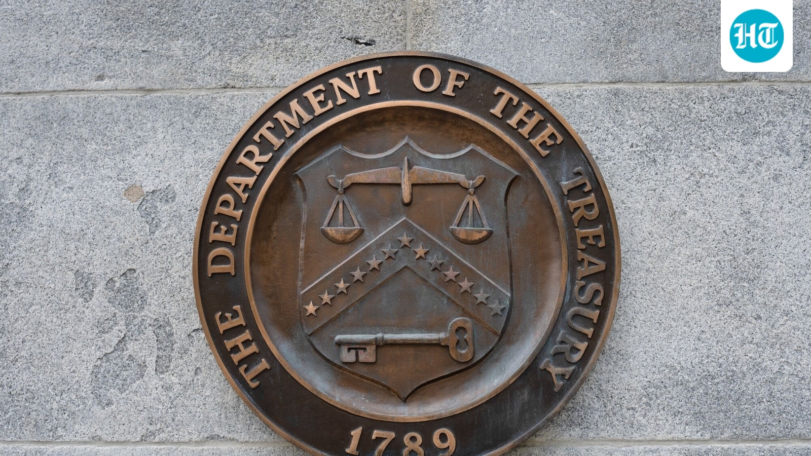 The US Treasury Department seal in Washington, DC on Thursday, August 20. (Bloomberg)