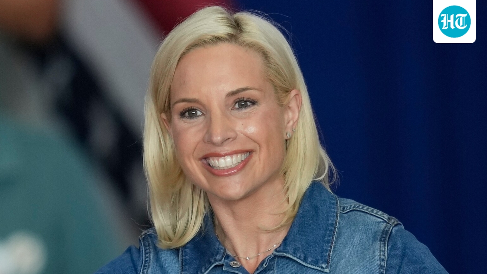 Ashley Hinson left her career as a TV news anchor in 2015 to enter politics. (AP Photo/Charlie Neibergall)