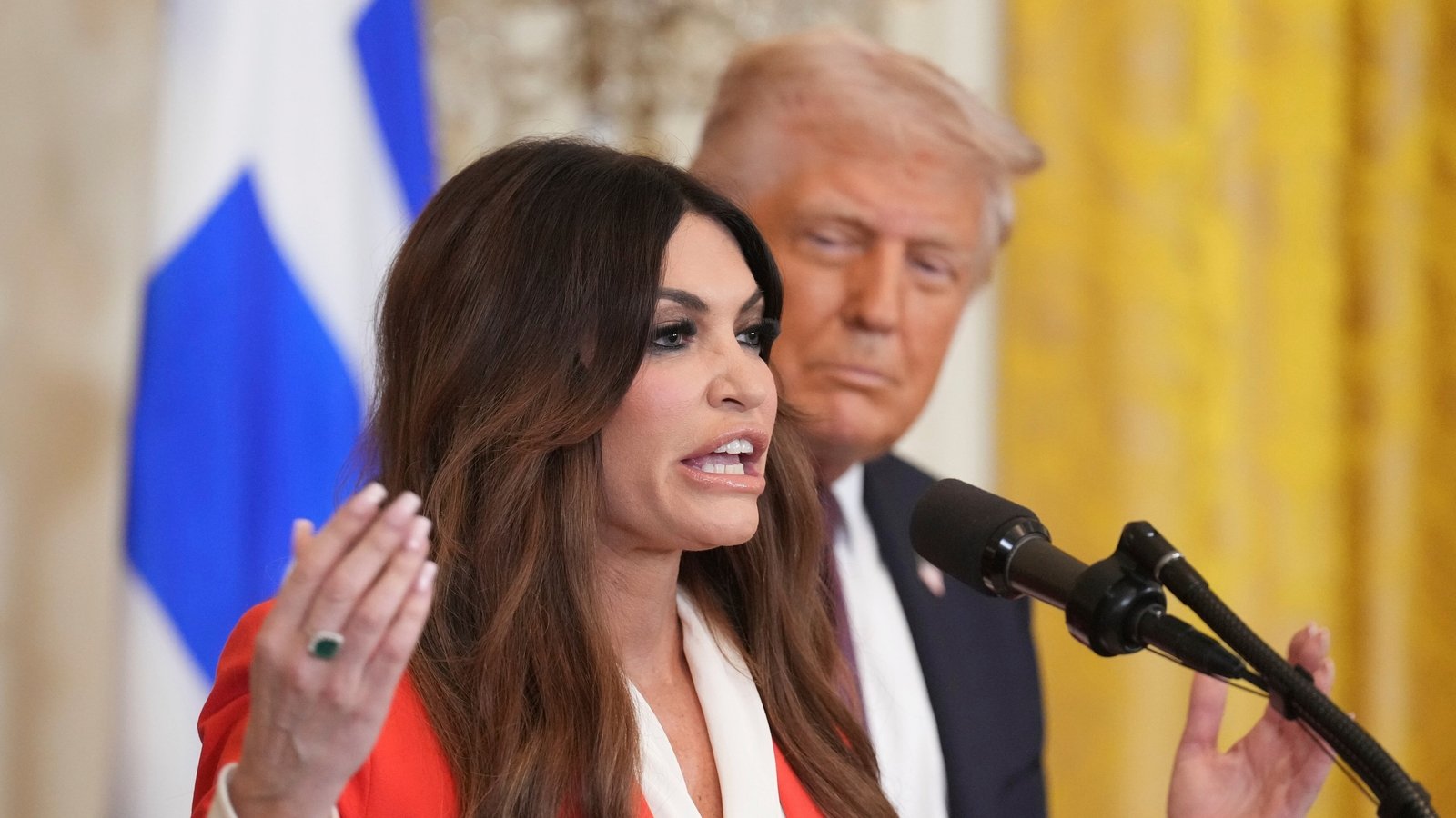 Kimberly Guilfoyle has left her post as U.S. ambassador to Greece following reports, including an allegation that she solicited a donor to pay a credit card expense. (AP Photo/Jacquelyn Martin)