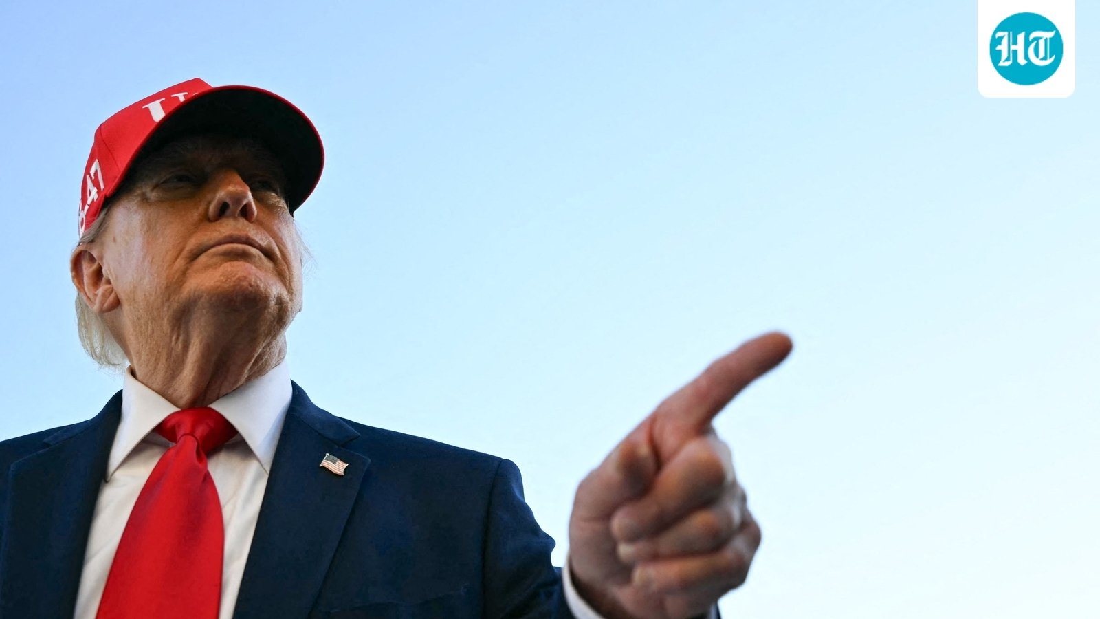 US President Donald Trump speaks to the press upon his return to the White House in Washington, DC. (AFP)