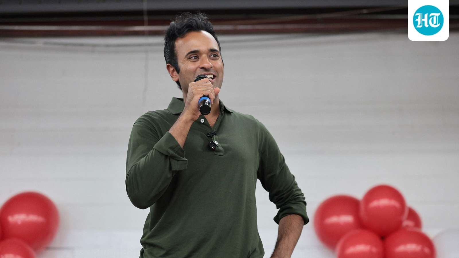 Ohio Republican gubernatorial candidate Vivek Ramaswamy speaks during the Darke County Republican Party Hog Roast on October 18, 2026 in Greenville, Ohio. (Getty Images via AFP)