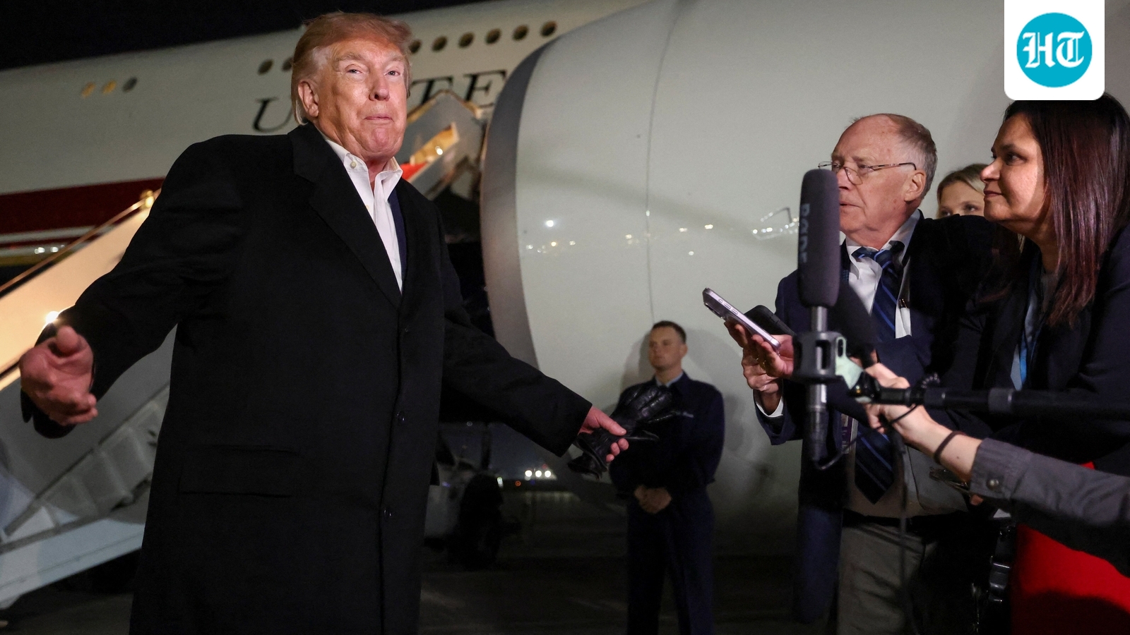US President Donald Trump spoke to the press about the Iran conflict and the Russia-Ukraine war. (REUTERS)