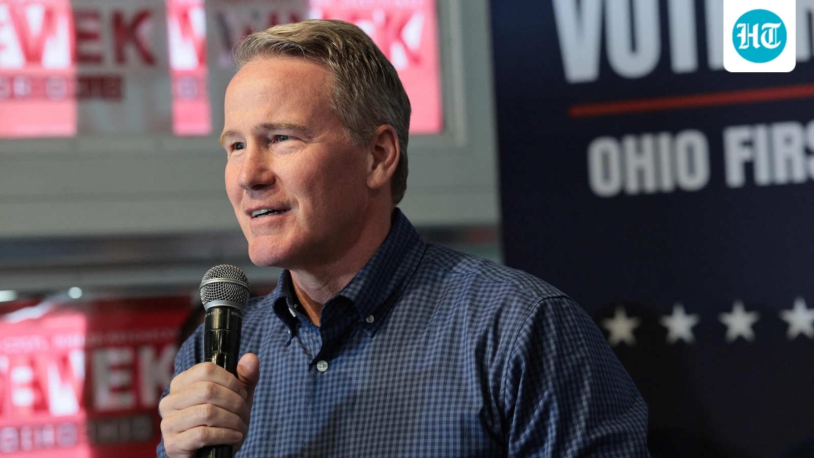 Republican Senator from Ohio Jon Husted's physique has become a talking point for President Donald Trump. (Getty Images via AFP)