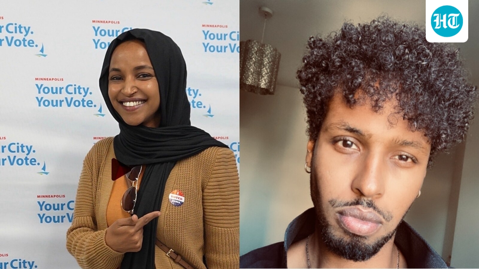 Ilhan Omar and Ahmed Nur Said Elmi divorced in 2017. (X/@IlhanMN, LinkedIn/Ahmed Elmi)