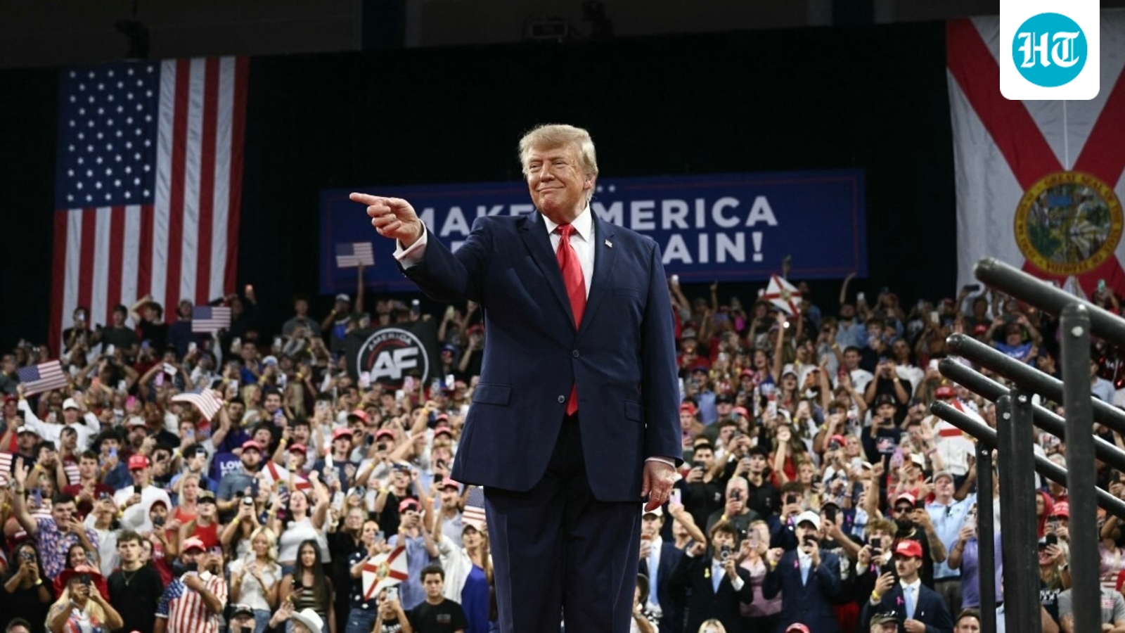 President Trump at a campaign rally in Fort Myers, Fla.