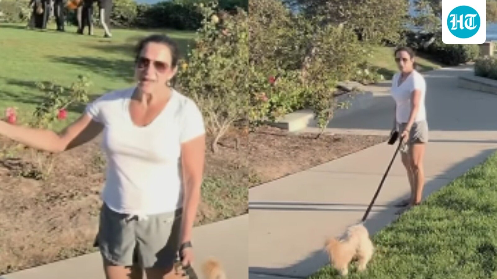 Lori Nunis has been identified as the woman on video who interrupted a California couple's marriage proposal in Laguna Beach. (Instagram/ trinityfilmsofficial)