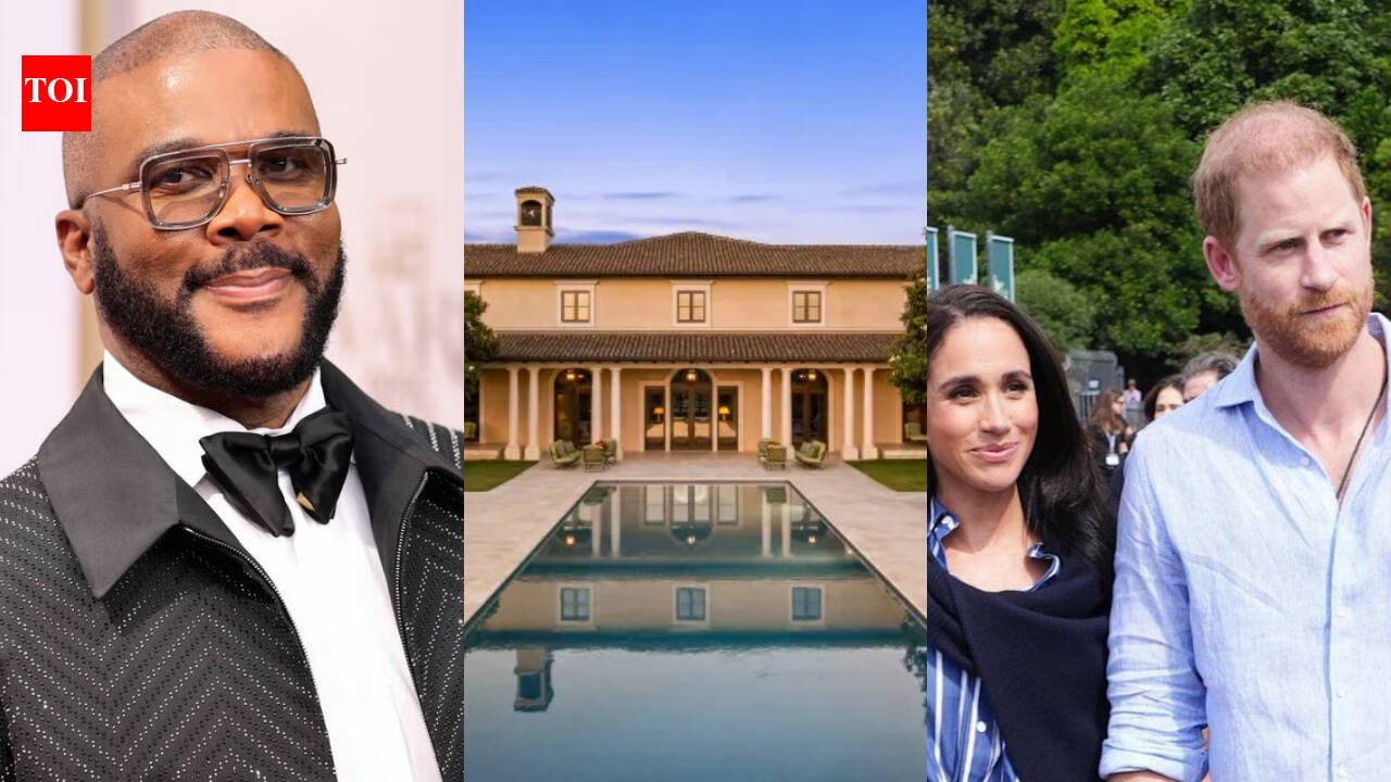 In 2004, Tyler Perry bought Beverly Hills land for $4.3 million; he built a mansion that later housed Harry and Meghan, and the 22.5-acre estate is now on the market for $57 million