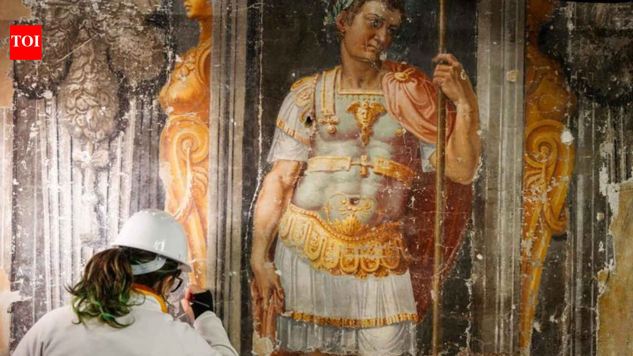 Disapproving nuns painted over the risqué frescoes in Rome's long-neglected Villa Silvestri Rivaldi for 300 years; restorers are now exposing them