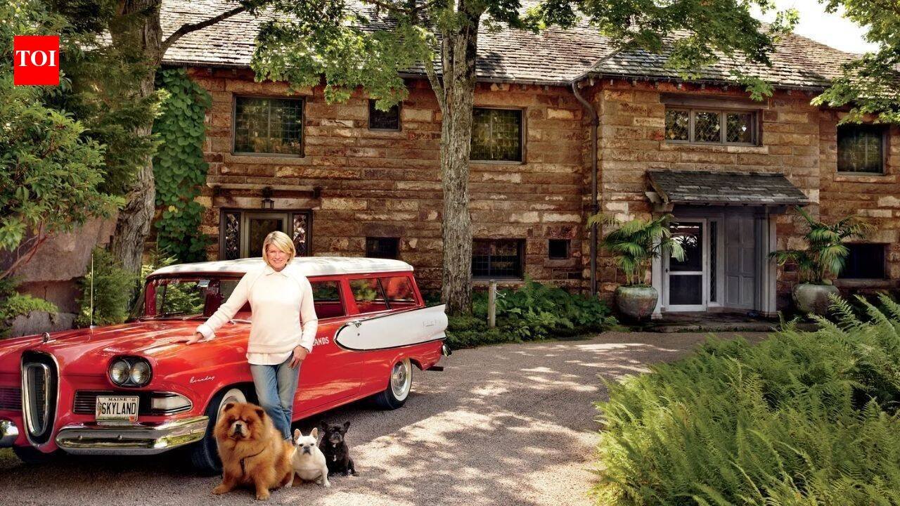 In 1997, Martha Stewart bought Edsel Ford's 63-acre Maine estate for reportedly under $6 million; she restored its historic landscape while preserving the 12-bedroom stone house and Ford family china