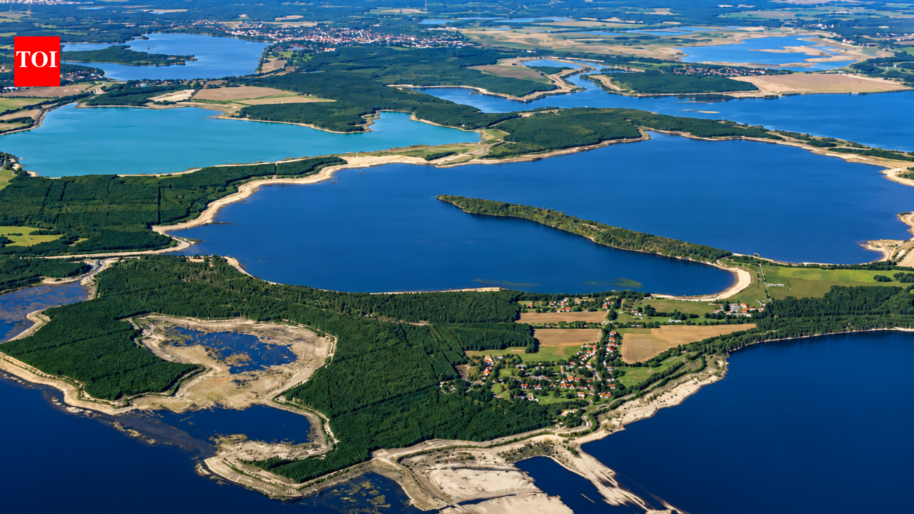 Germany is turning abandoned coal mines into 23 lakes; the former mining landscape is becoming Europe's largest artificial wetland