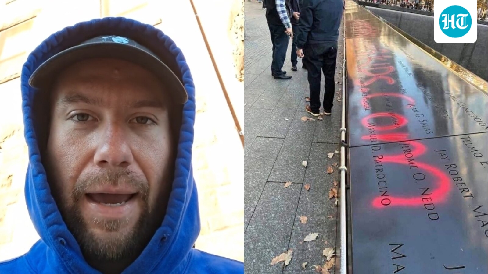Johnathan Tijerina has been charged with vandalizing the 9/11 Memorial in New York City. (Instagram/juststopkillingkids, X/@Littletrae64)